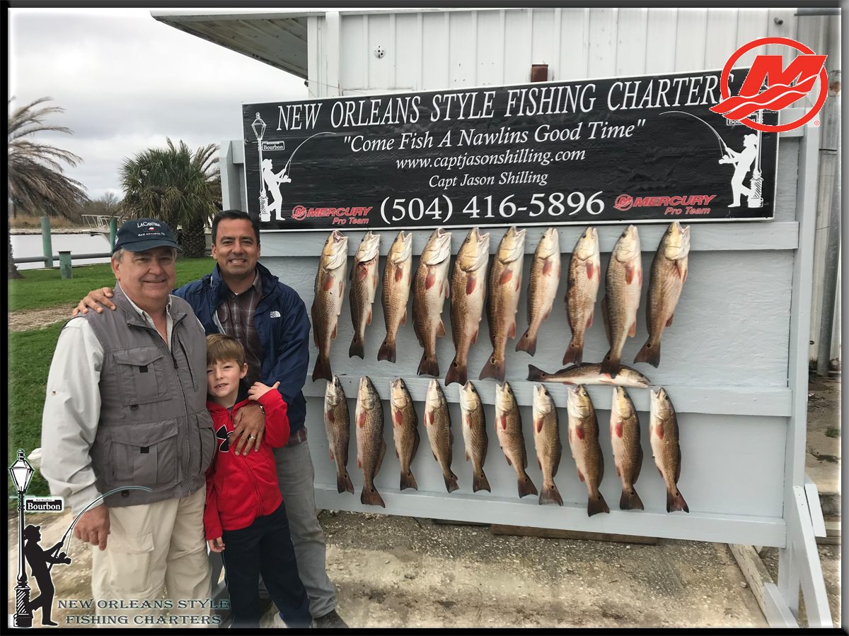 Three Generations Fishing together with New Orlean Style Fishing Charter