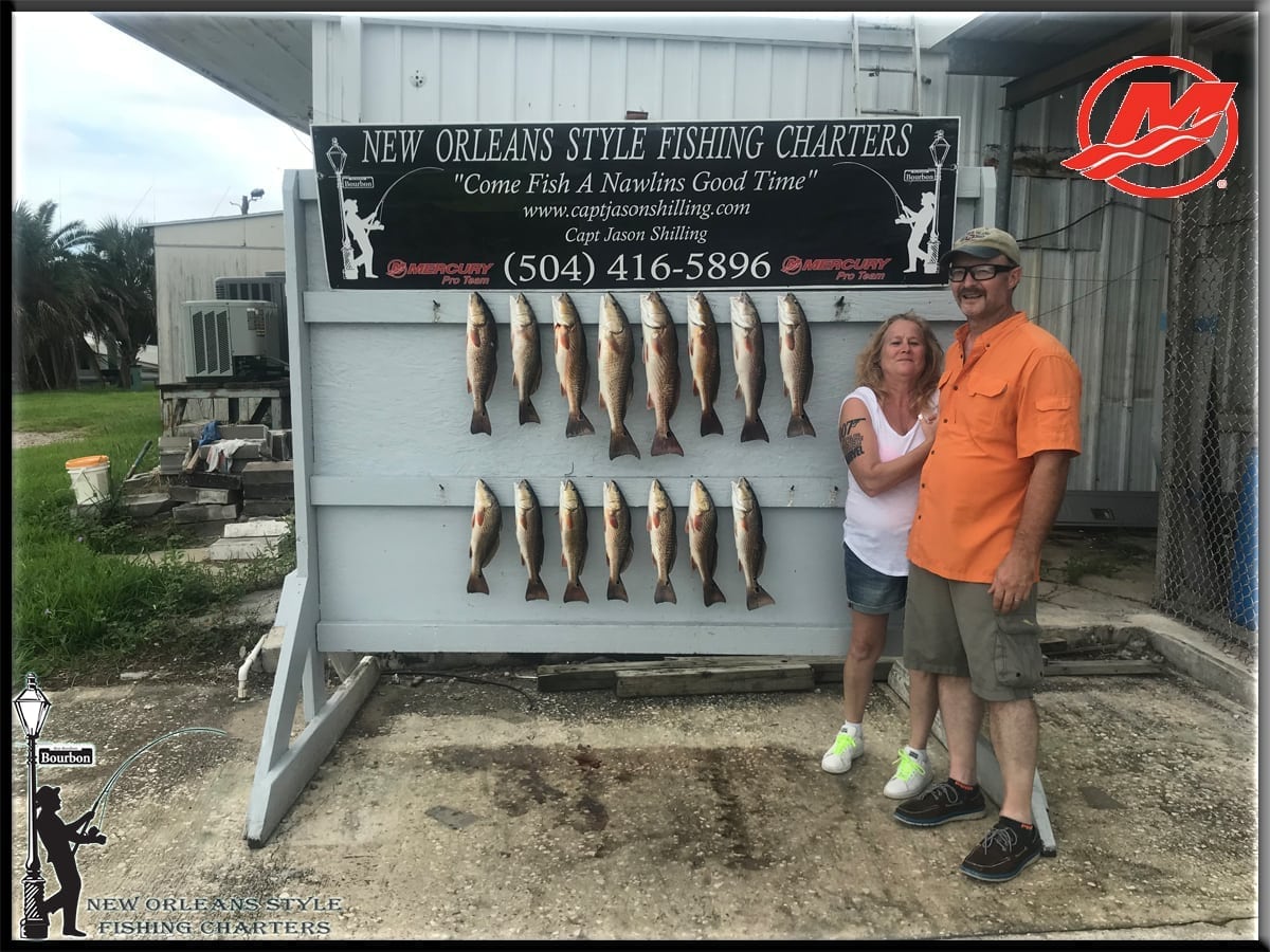 Couple Catches Redfish and Black Drum
