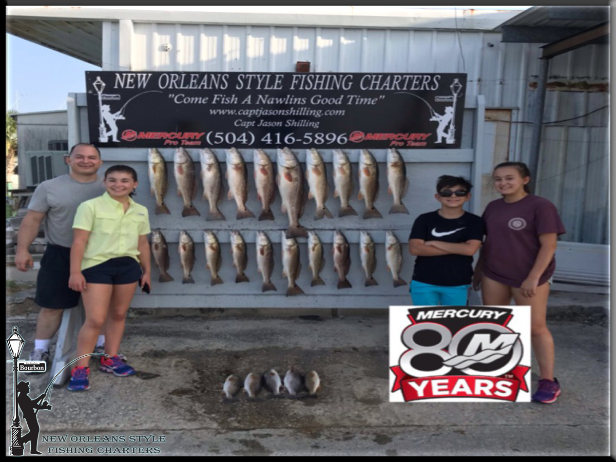 Fun day on the water with New Orleans Style Fishing Charter