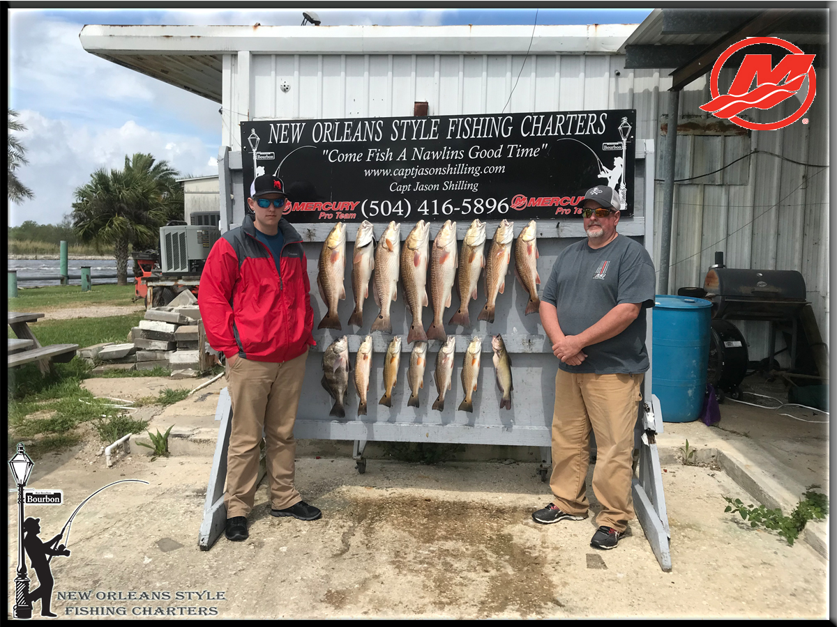 Redfish, sheepshead, and a few black drum
