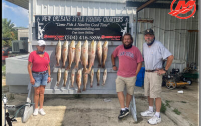 July Fishing is Hot Catching Red Fish