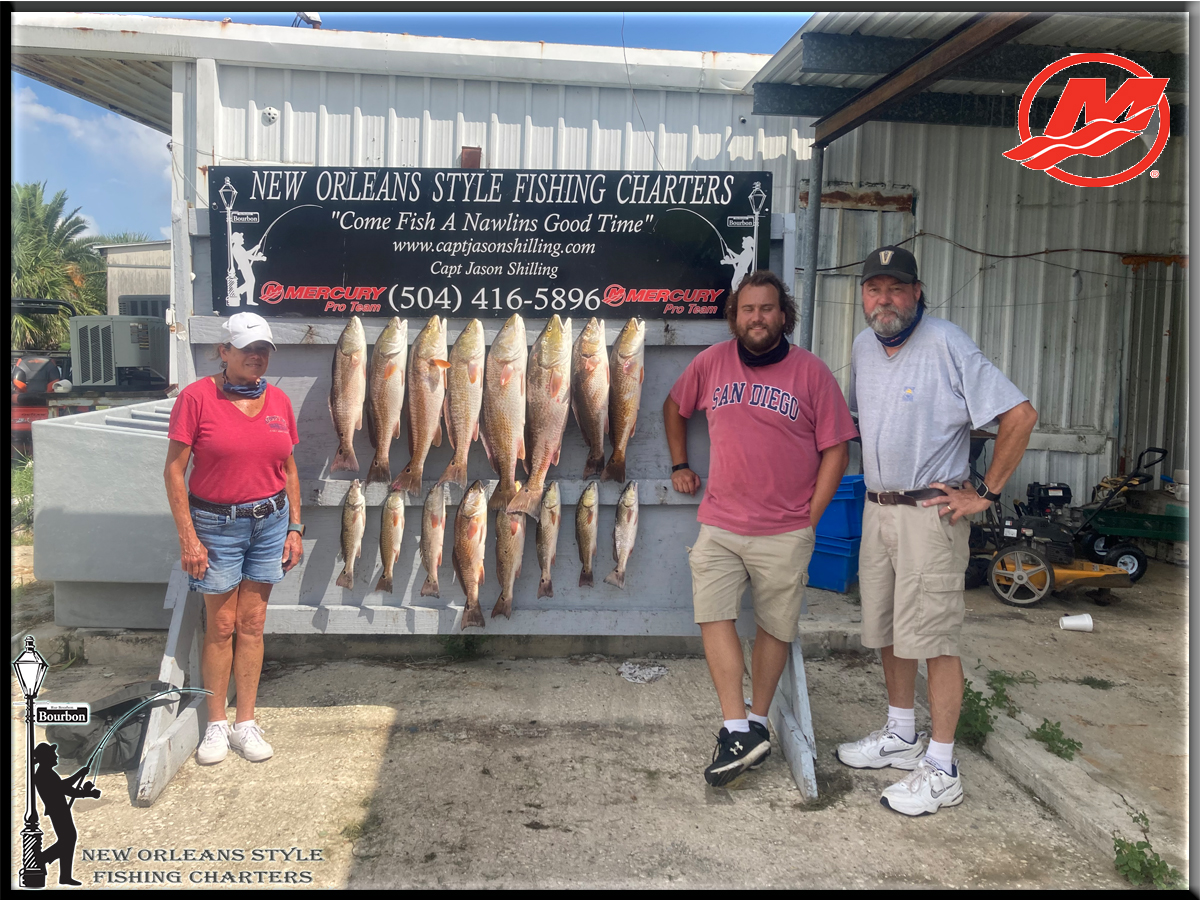 giant redfish caught in the Gulf of Mexico