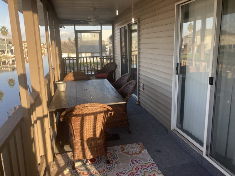Outdoor Patio in New Orleans Style Fishing Charters Guest House