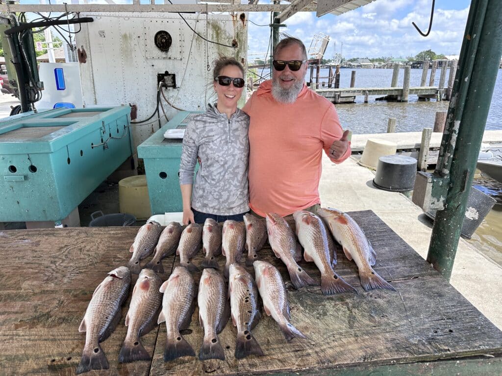 First time anglers and their daily catch